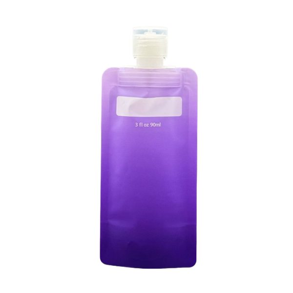 3oz Refillable Squeeze Toiletry Pouch for Travel