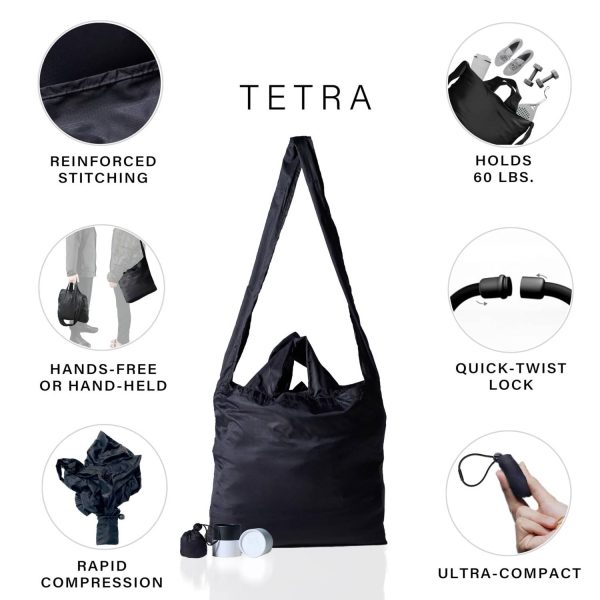 Foldaway Nylon Tote Bag for Shopping Travel