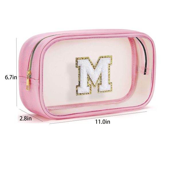 Waterproof Large Capacity PVC Letter Cosmetic Bag