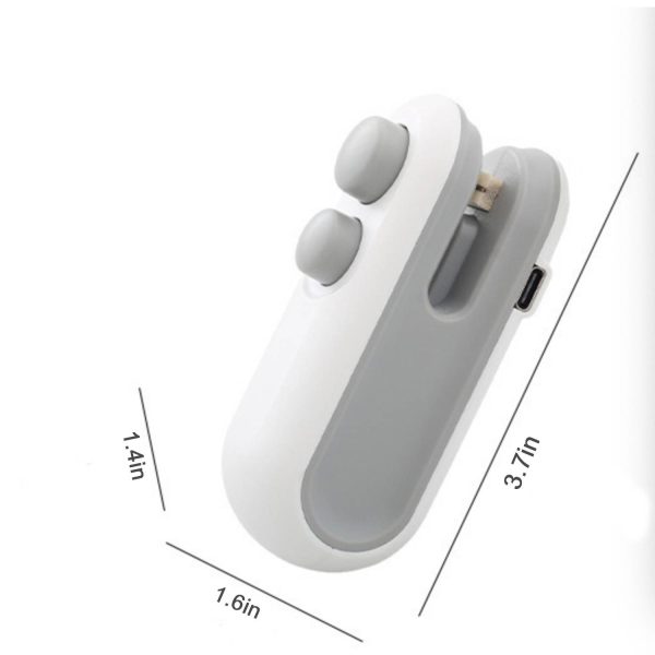 Heat Seal with Cutter Plastic On-the-go snack closure clip