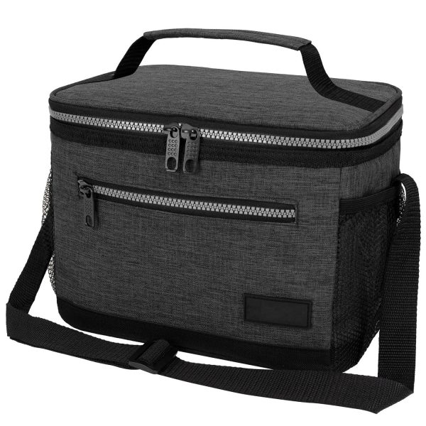 8L Leakproof Oxford Insulated Lunch Cooler Bag w/ Pocket