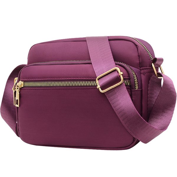 Nylon Crossbody Bag w/ Adjustable Shoulder Strap