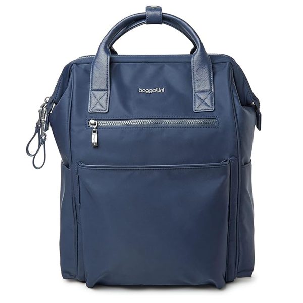 Large Capacity Polyester RFID Laptop Backpack w/ Handle