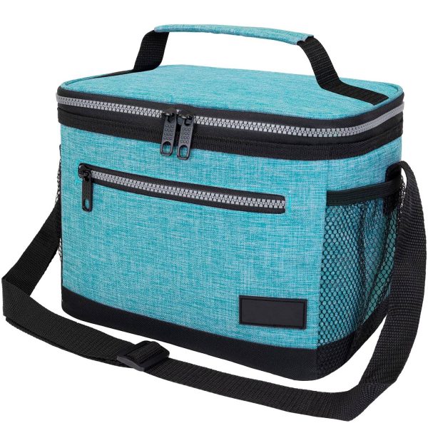 8L Leakproof Oxford Insulated Lunch Cooler Bag w/ Pocket