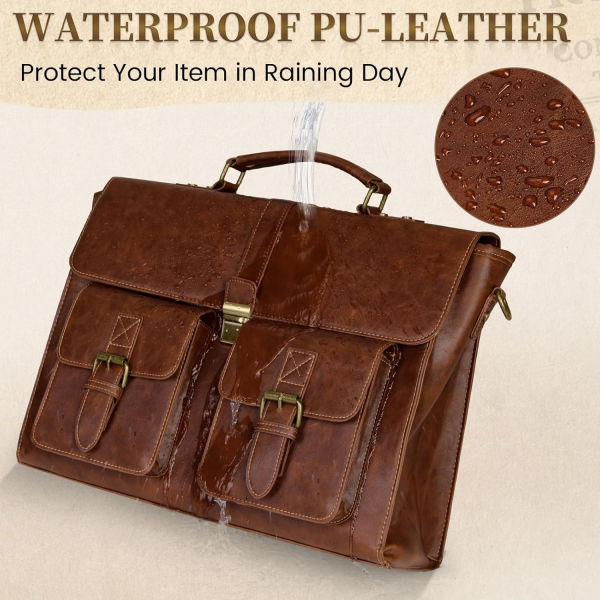Genuine Leather Laptop Bag Briefcase