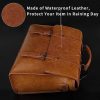 PU Leather Laptop Briefcase Messenger Crossbody Bag