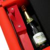PU Leather Wine Gift Tote Bag w/ Pendant