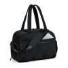 Puffer Nylon Gym Duffel Bag w/ Shoe Compartment