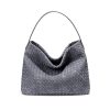 Vintage PU Leather Tote Bag w/ Detachable Strap
