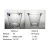 Double-Handle Wine/Champagne Cooler PS Plastic Ice Bucket