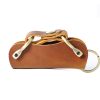 Leather car key case