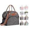 10L Wide Open Nylon Insulated Lunch Cooler Tote Bag w/Handle