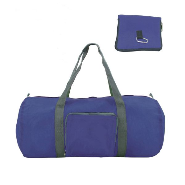 Foldable Polyester Duffle Bag w/ Carabiner