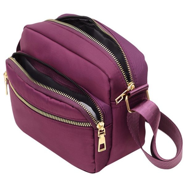 Nylon Crossbody Bag w/ Adjustable Shoulder Strap