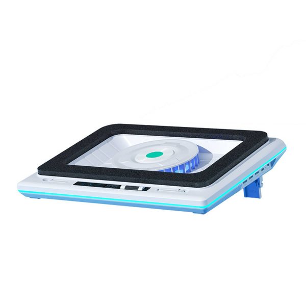 RGB Laptop Cooling Pad with Turbo Fan & Adjustable Stand