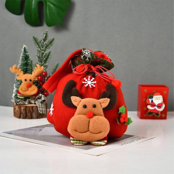 Christmas Drawstring Gift Bags