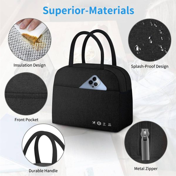 10L Oxford Insulated Lunch Cooler Bag for Office Picnic