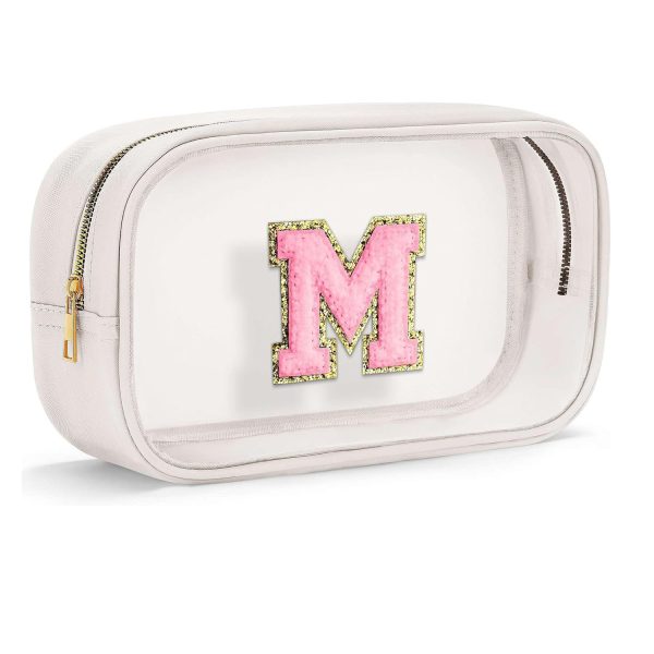 Waterproof Large Capacity PVC Letter Cosmetic Bag
