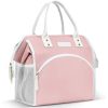 10L Wide Open Nylon Insulated Lunch Cooler Tote Bag w/Handle