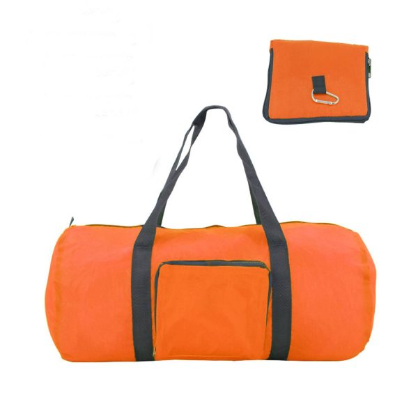 Foldable Polyester Duffle Bag w/ Carabiner
