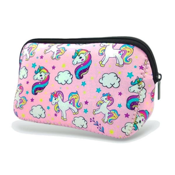 Waterproof Nylon Cosmetic Bag w/ Zipper