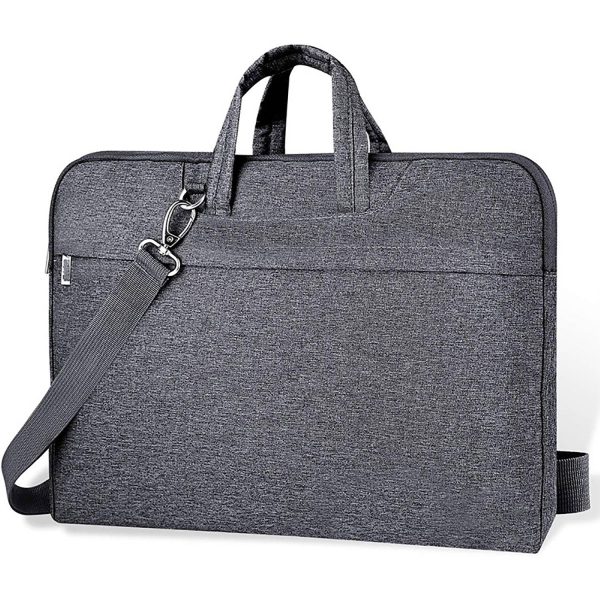 Waterproof Oxford Laptop Shoulder Bag w/ Pockets
