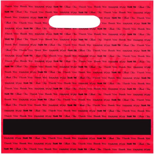 9" x 12" Die Cut Handle Plastic Bag