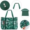 Large Mesh Nylon Beach Tote Bag w/ Pockets for Travel