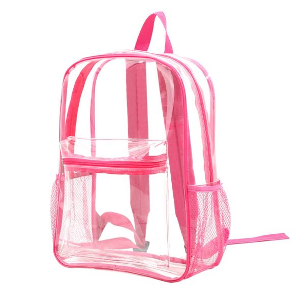 Adjustable Straps PVC Waterproof Clear Backpack