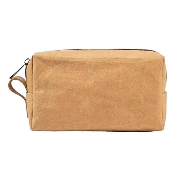 Eco Friendly Washable Paper Travel Toiletry Bag