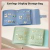 PU leather Jewelry Storage Roll Bag Necklace Holder