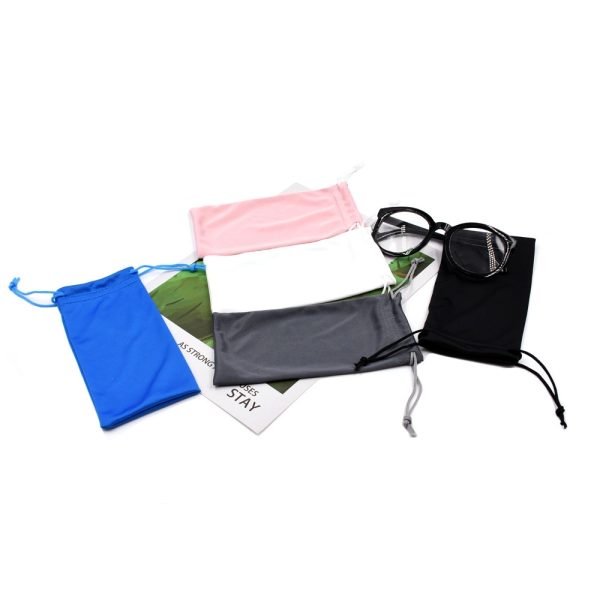 Microfiber Glasses Pouch With Drawstring