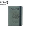 Rfid Blocking Travel Passport Holder Cover Slim Id Card Case