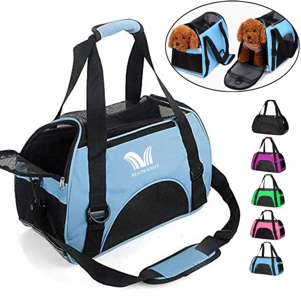 Pet Travel Carrier With Adjustable Shoulder Strap