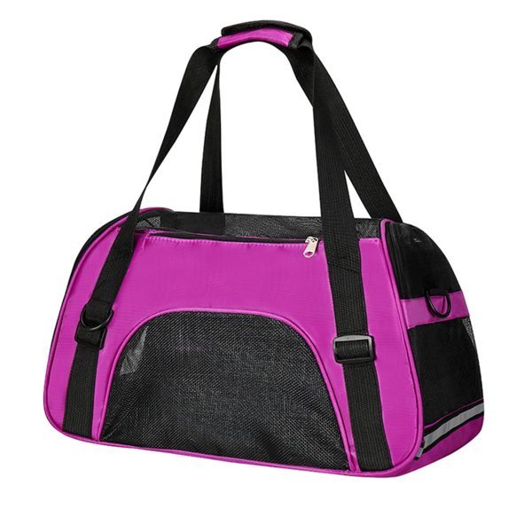 Pet Travel Carrier With Adjustable Shoulder Strap