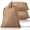 Burlap Bags With Tie - 14 X 26"