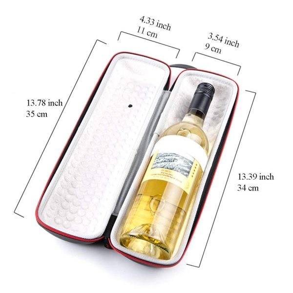 Shockproof Waterproof Protective Eva Insulated Wine Tote Bag