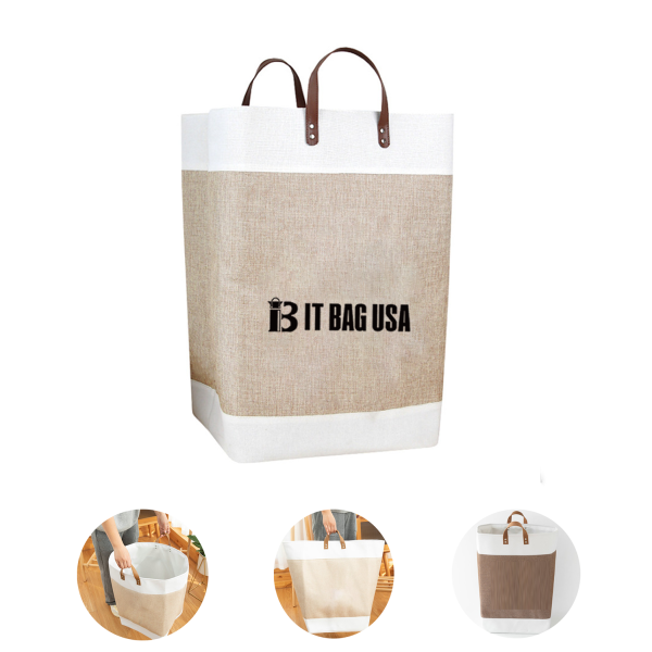 Pu Handle Laundry Thickened Storage Bag