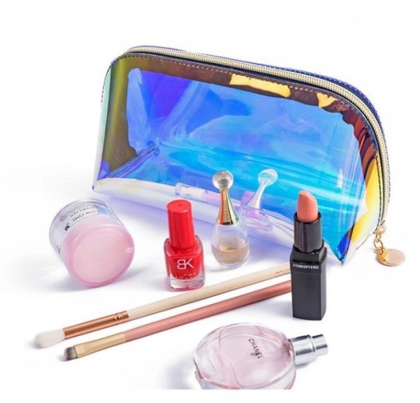 Holographic Travel Makeup Bag