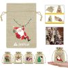 Burlap Drawstring Gift Bags