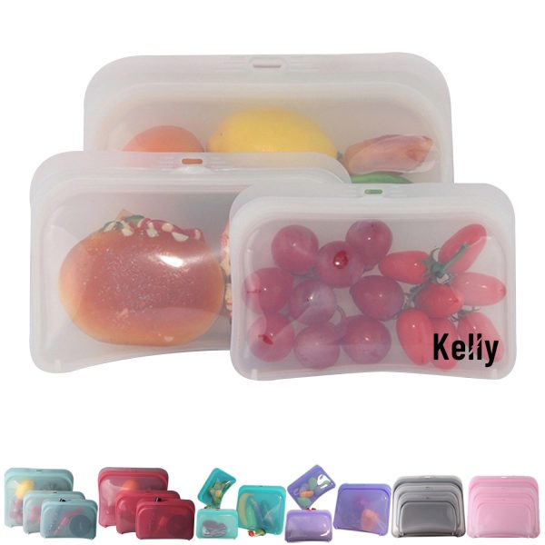 Reusable Silicone Food Stroage Bag 3Pcs
