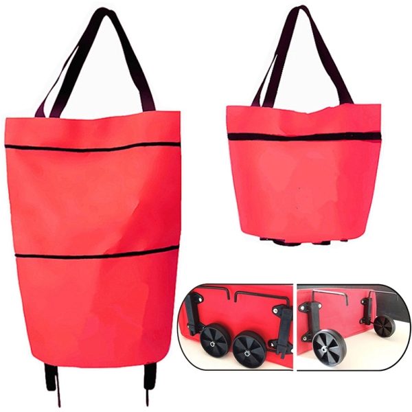 Oxford Folding Bag With Wheels