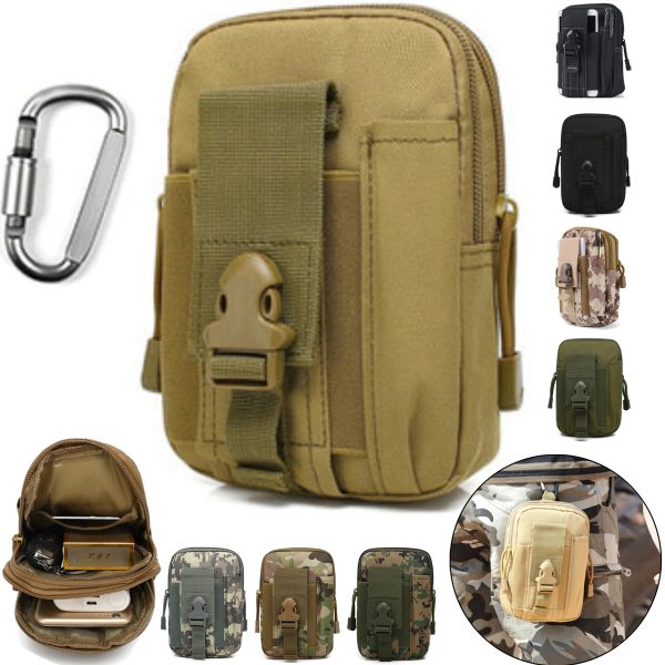 Multifunction Tactical Molle Tools Waist Bag with Hook