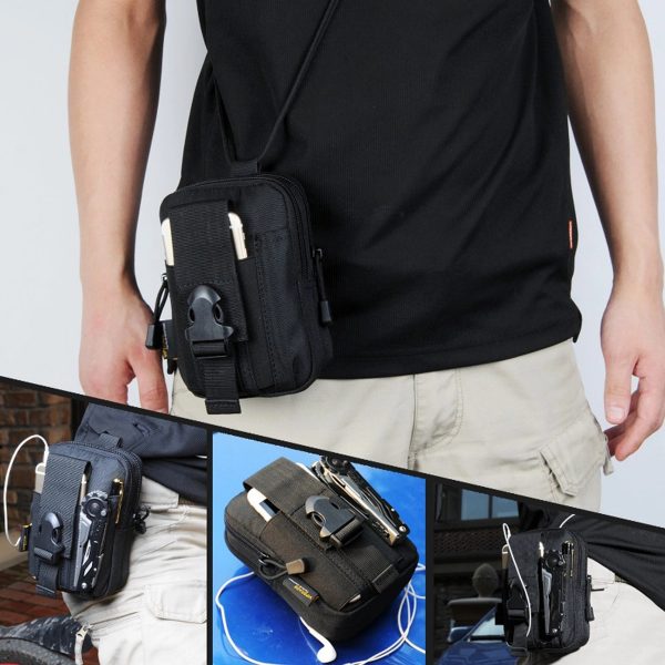 Multifunction Tactical Molle Tools Waist Bag with Hook