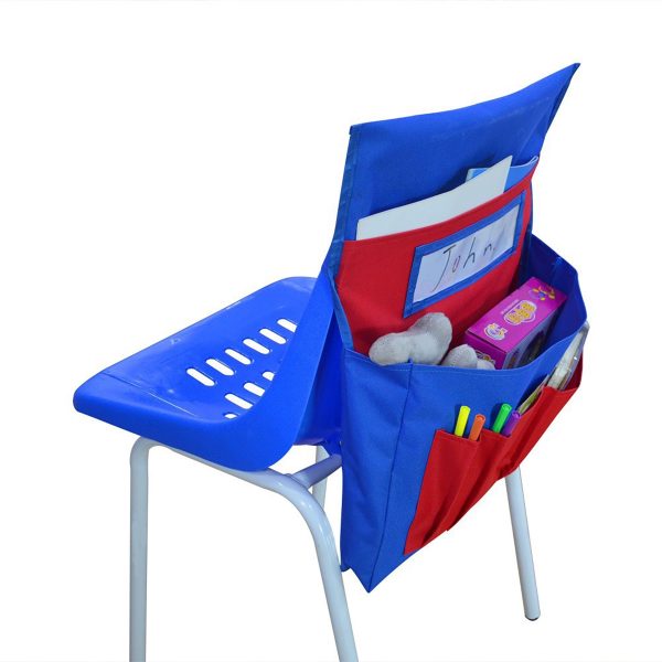 Back Pocket Chair For School Seat With Label Slot