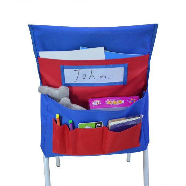 Back Pocket Chair For School Seat With Label Slot