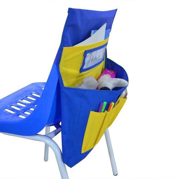 Back Pocket Chair For School Seat With Label Slot