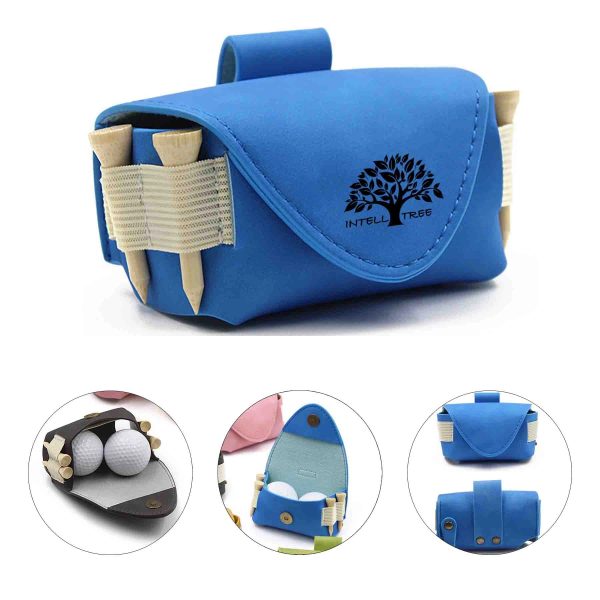 Golf Ball Case In Premium Synthetic Leather Lightweight