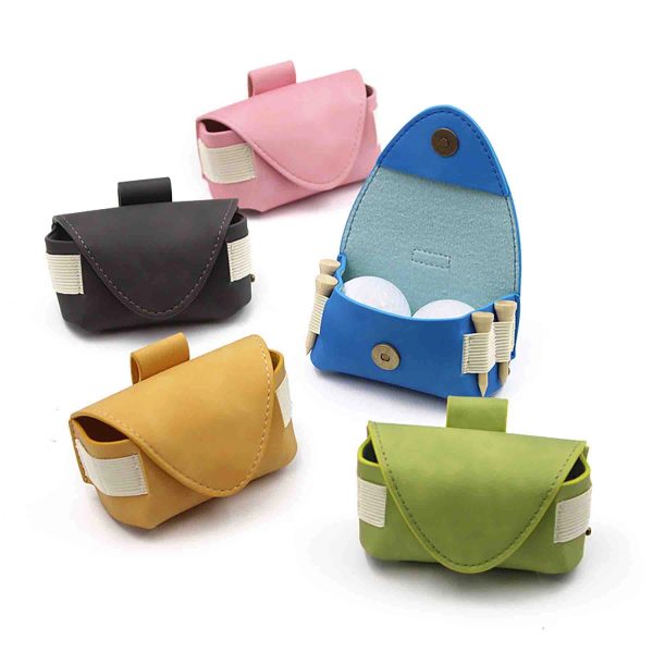 Golf Ball Case In Premium Synthetic Leather Lightweight