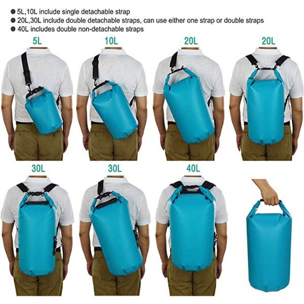 Waterproof Dry Bag for Kayaking, Beach, Rafting, Boating
